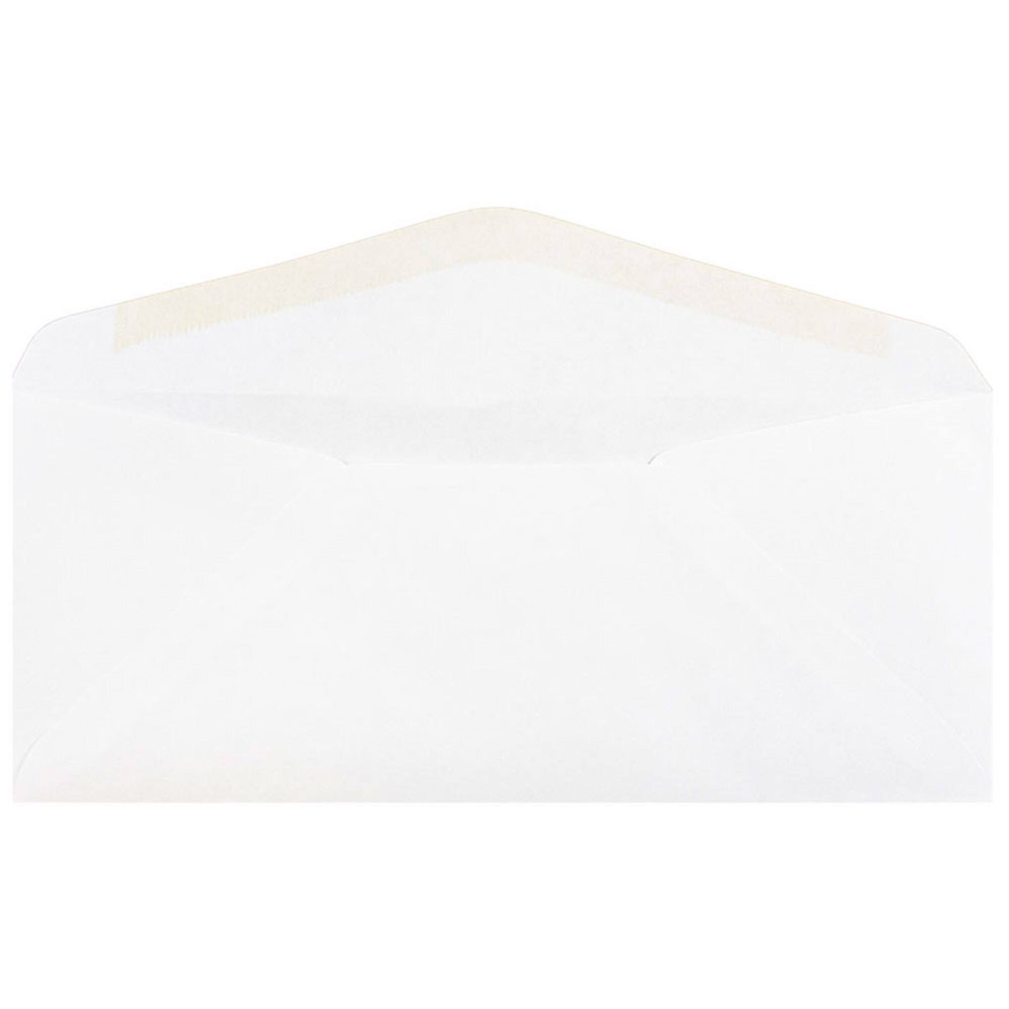 JAM Paper 4.5" x 10.37" White Business Envelopes